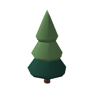 Layered pine tree